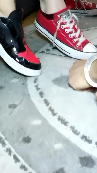 Slut Girl`s Shoe Cleaner!