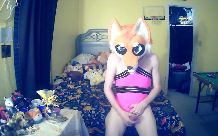 FoxieHikari: Foxxo strip-tease et se trait dans une Swimsuit.mp4 rose
