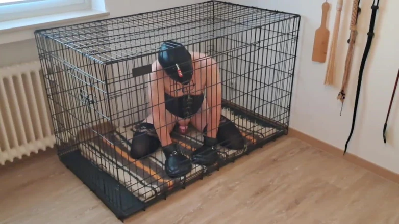 Lucy Dee: Blindfolded Caged Sissy Slave - Locked Away While Mistress Enjoys Her...