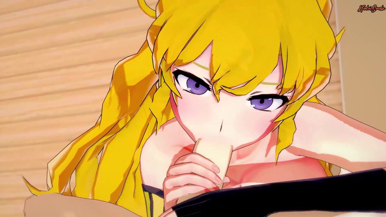 Hentai Smash: Yang Xiao Long garganta profunda pau e engole porra - RWBY...