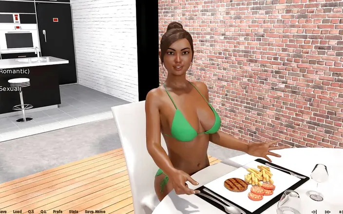 Dirty GamesXxX: Where the heart is: sexy black ebony cook in bikini...