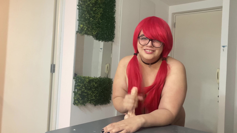Isabelle Myers BBW: Sora ta vitregă îți oferă o masturbare cu țâțele
