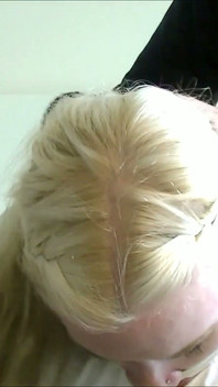 Hogtied Blonde Gagged with Panties, Ballgag and Microfoam Tape!
