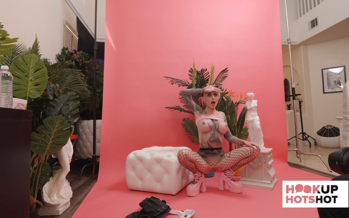 HookUp HotShot-BTS: Bts - Inked Beauty Sasha Beart Prepares for a Flirty Photo...