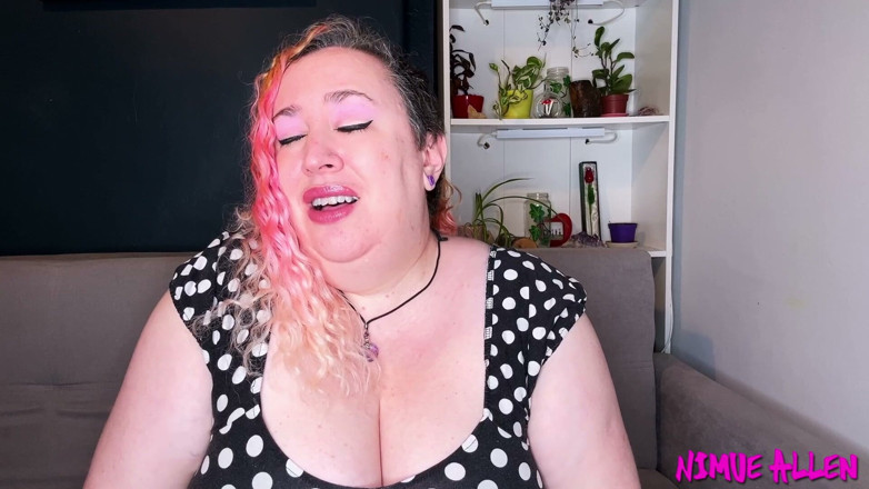 Nimue Allen: Wank Through Your Pink Lace Panties for Me
