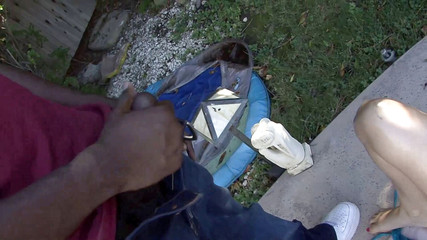 Africans Orgasm: Opalující se mladá dívka touží po černém ptákovi