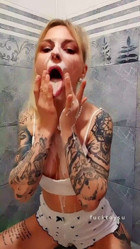 Intense Solo Session: Realistic Dildo Deepthroat Riding Solo Climax and Messy Fake Cum Facial