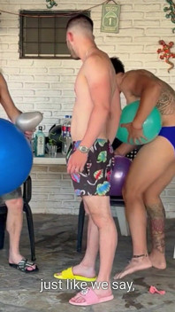 Brincando quente com balões