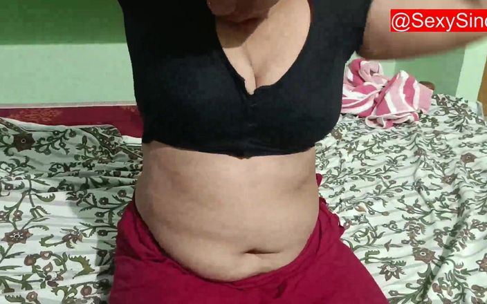 Sexy sindu: Bhabhi Ấn Độ ngực bự đụ thô bạo trong saree