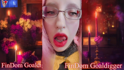 FinDom Goaldigger: Trasformazione di masturbazione per grandi labbra rosse