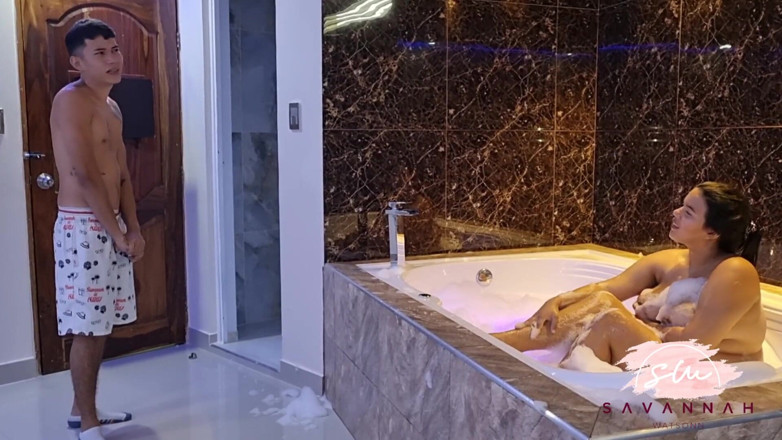 Savannah Watson: Couple Having Sex in the Jacuzzi in Their Parents' Master...