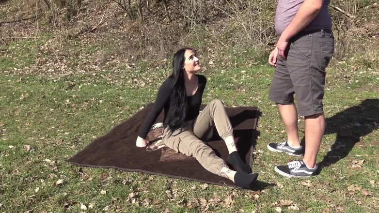 German Fuck Girls: Lacy's First Outdoor Blowjob!