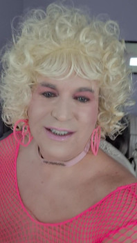 Kissing a Blonde Transvestite?
