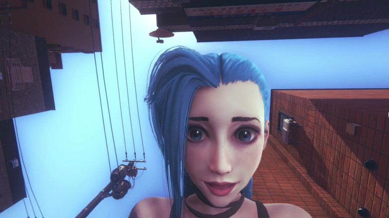 Waifu club 3D: Jinx yarağına biniyor bakış açısı