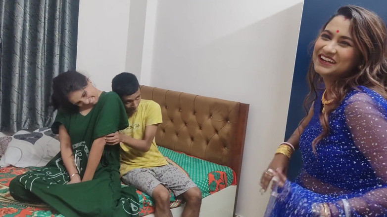 Anjalisingh_sexy: Two Girls Seduced a Young Boy and That Boy Fucked...