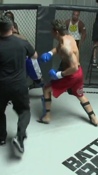 Brunette BBW Brandy Talore with big tits gets fucked in the ring