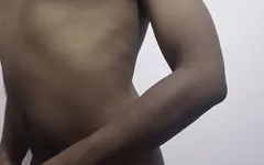 Naked Boy Showing Body and Playing with Nipples