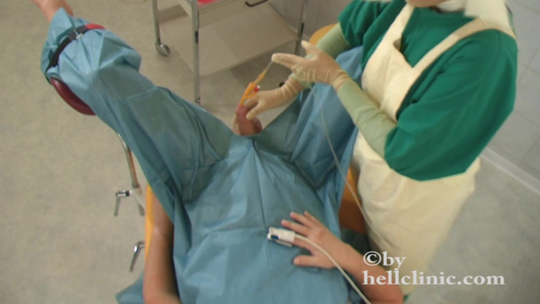 Rubber & Clinic Studio - 1ATOYS: Intensive care - orgasm with catheter