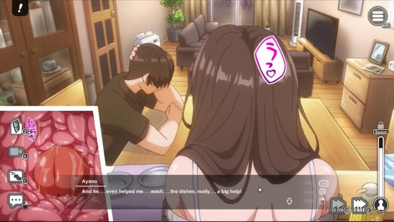 NSFWOtaku: Hentai Game - Kinjo No Hitozuma2 - Pego de quatro! (marido Sem Noção)...