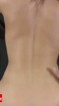 Petite Blue Eyed 18yo Choker Girl Rides Asian Cock Then Facial
