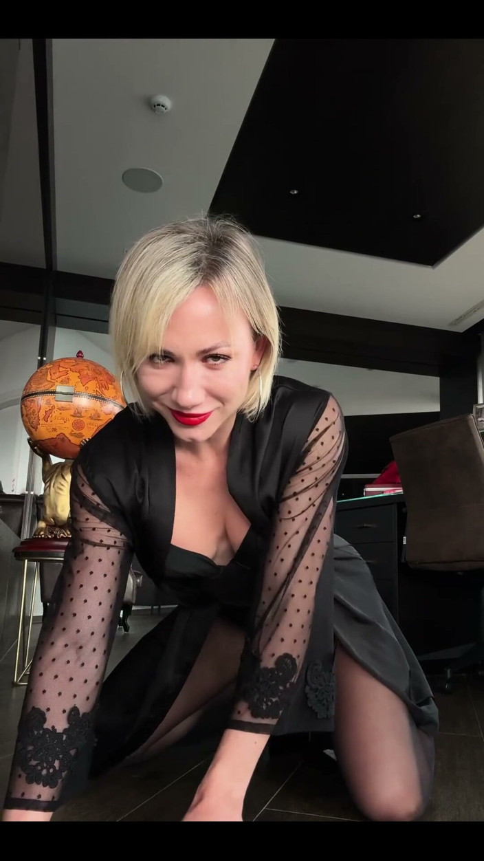 Angel The Dreamgirl: Angel Is Wearing a Long Black Silk Robe