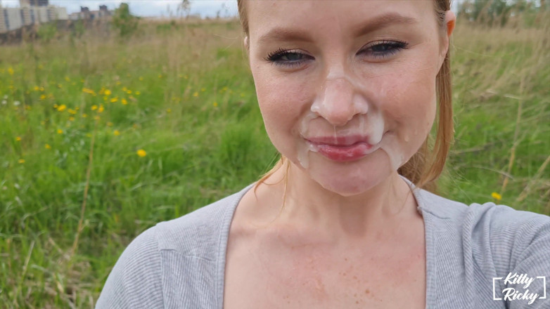 Kelsi69: Outdoor Facial Cum Walk