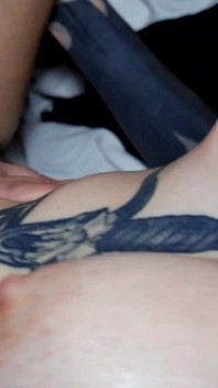 Tattooed Girlfriend Shared with Best Friend! Threesome Knock Knock Club