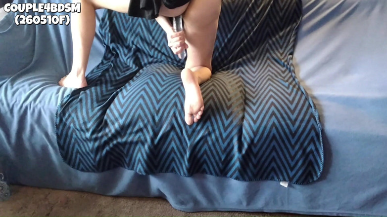 Couple4bdsm: Toying My Pussy with My Purple Dildo (260510f)