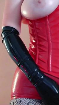 Incrível provocação da bunda grande com roupa de látex - modelo Arya Grander