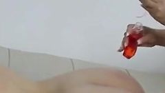 Horny Lesbians Play and Masturbate with Erotic Hot Oil