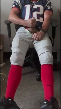 Jockdad87 Jerks and Shoots a Load in His Football Uniform