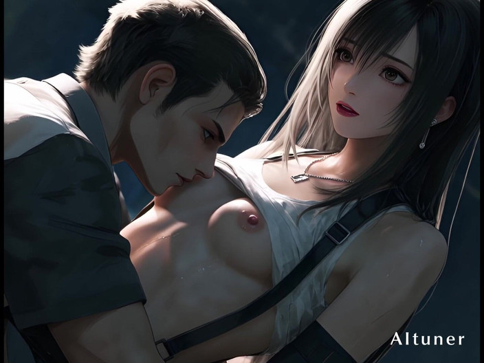 AItuner: グローブは着けたまま、心のガードはオフ――シンクに身をあずけ、夜に委ねる。