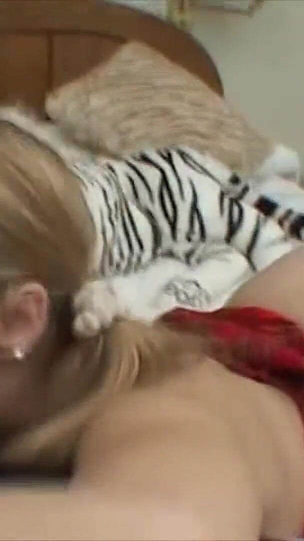 Cute Blonde Teen in Pigtails Sucking Dick and Deep Throating (Real Porn Amateur)
