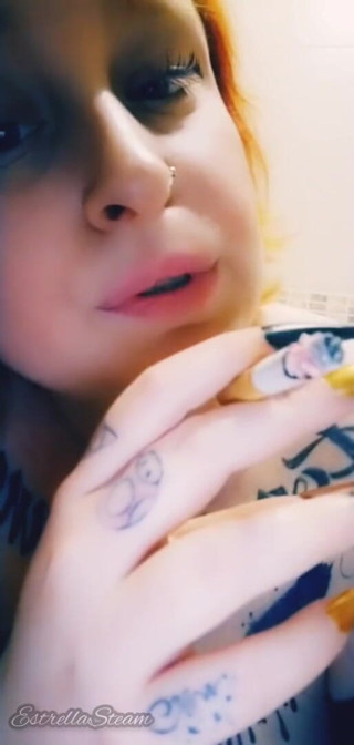 Estrella Steam: Smoking fetish and long nails NO AUDIO