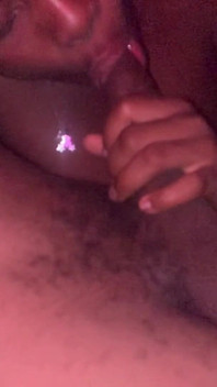 Hot Ebony Teen Sucking Dick Sloppy Blowjob Close up