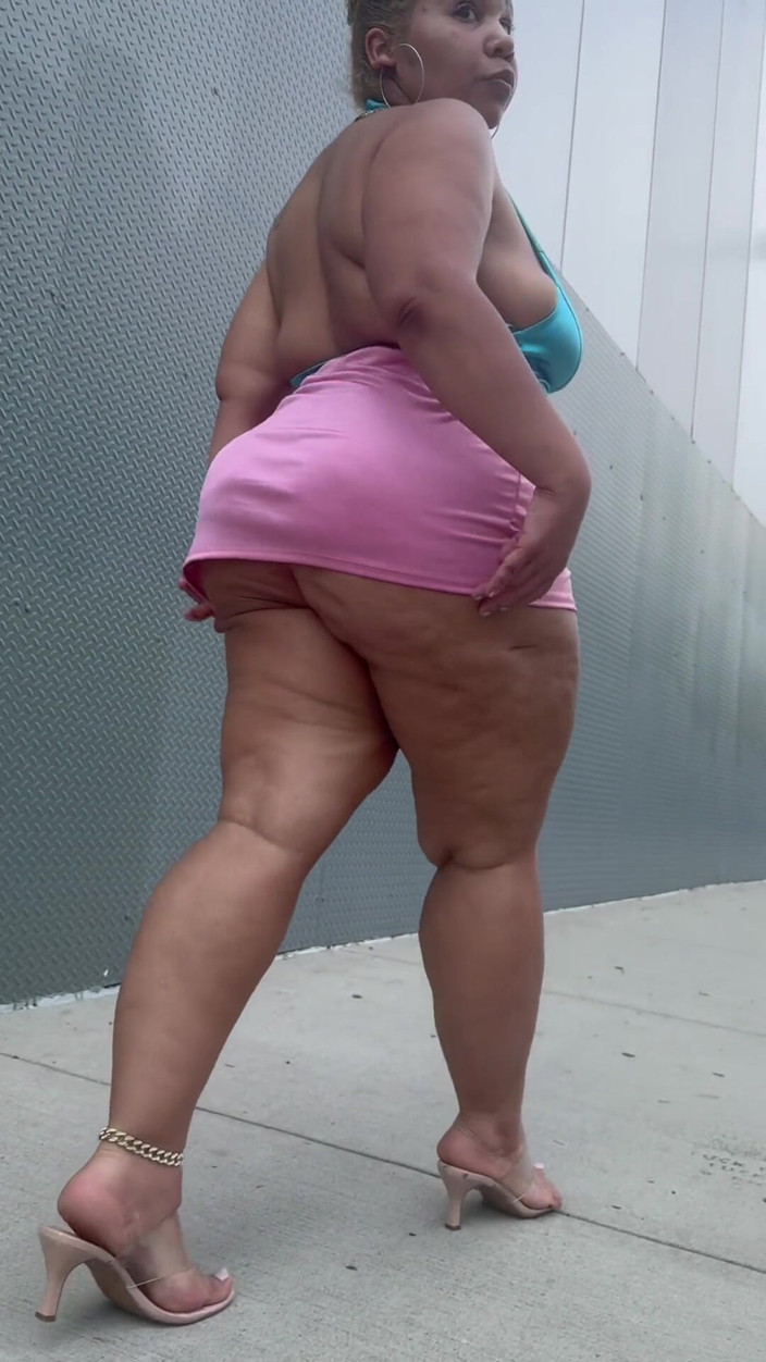 PutiLing: Big Booty Latina BBW Thick Legs Mini Skirt High Heels...