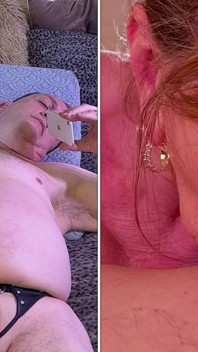 Mamie Bambi : gorge profonde, gilf suceuse de bites