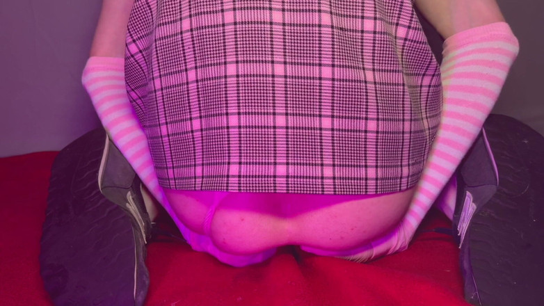 Horny Anal Play: Femboy's Hungry Ass Swallows Big Plugs - Using Cum as Fisting...
