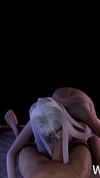 3D magrinha asiática prostituta chupando o pau grande e foi fodida com tanta força