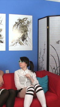 Cherry Morgan & Dakota Charms - Virgin Geek Handjob