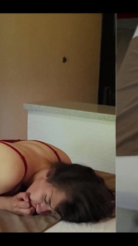 Very strong slaps, very hard sex. Watch at your own risk