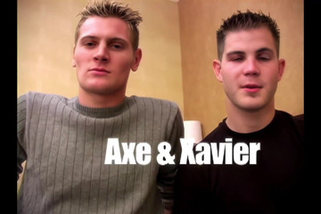Jay's Amateur Straight Guys: Три паренька в постели, Маркус трахает Axe, Axe и Ксавье, один горячий ковбой Brett!!