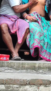 Bhabhi și Dewar sex în baie în aer liber