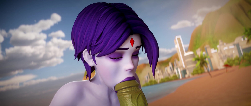 PixelAftDark: Raven - baise dans un complexe de plage avec Changeling