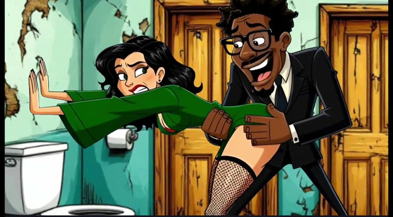 Octopussy Lovers Club: Istri nakal ini dientot habis-habisan di toilet umum Kartun