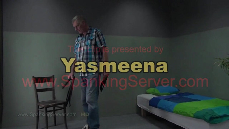 Spanking Server: Yasmeena Ali, порка груди для покорной арабки