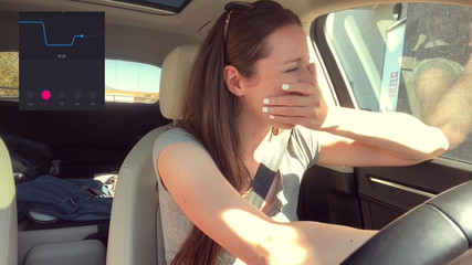 Nadia Foxx: Trying not to cum too loud in the Starbucks Drive...