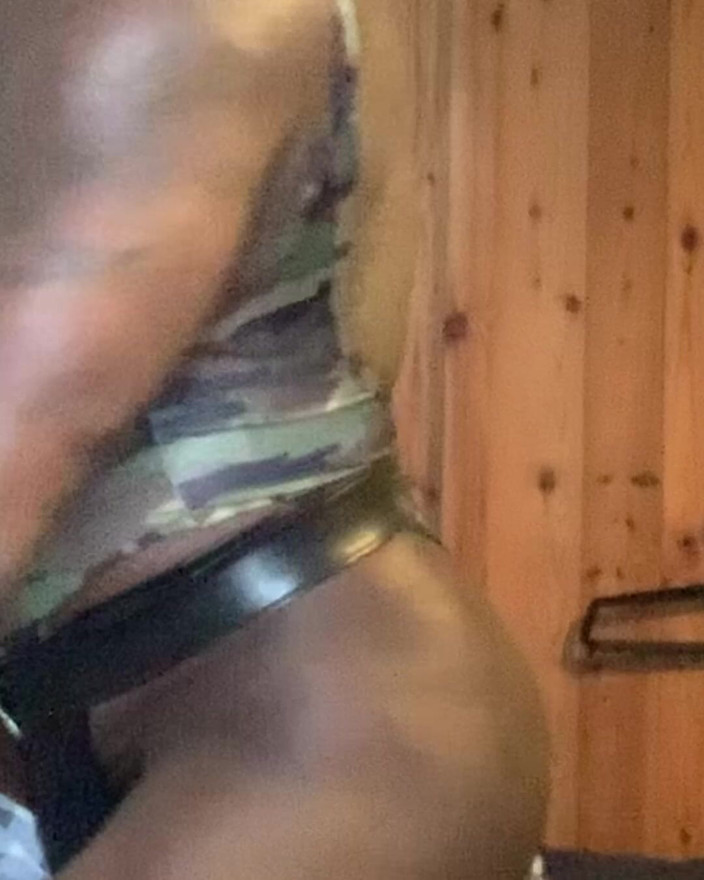 Masculine crossdresser: Singlet Thigh High Boots Crossdresser Prostata Wank