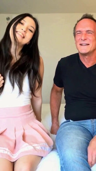 Amber Angel - She Applies the Sunburn Lotion but Ends up Getting Plastered by Older Man Dctrousersnake