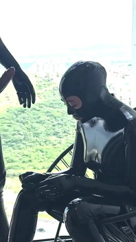 Heiße session auf dem String chair, voll - alex latex